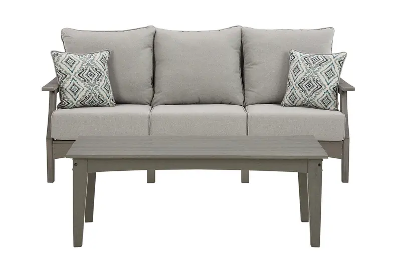 Visola Compact Outdoor Sofa and Matching Coffee Table