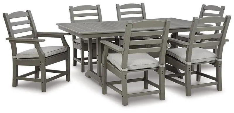 Visola Extendable Outdoor Dining Set: Table + 6 All-Weather Chairs
