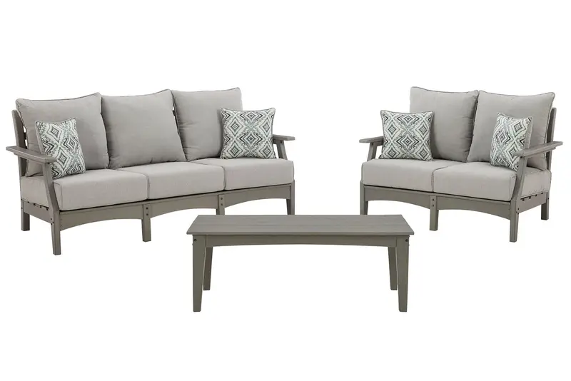 Visola Modular Outdoor Seating Set: Sofa, Loveseat & Coffee Table