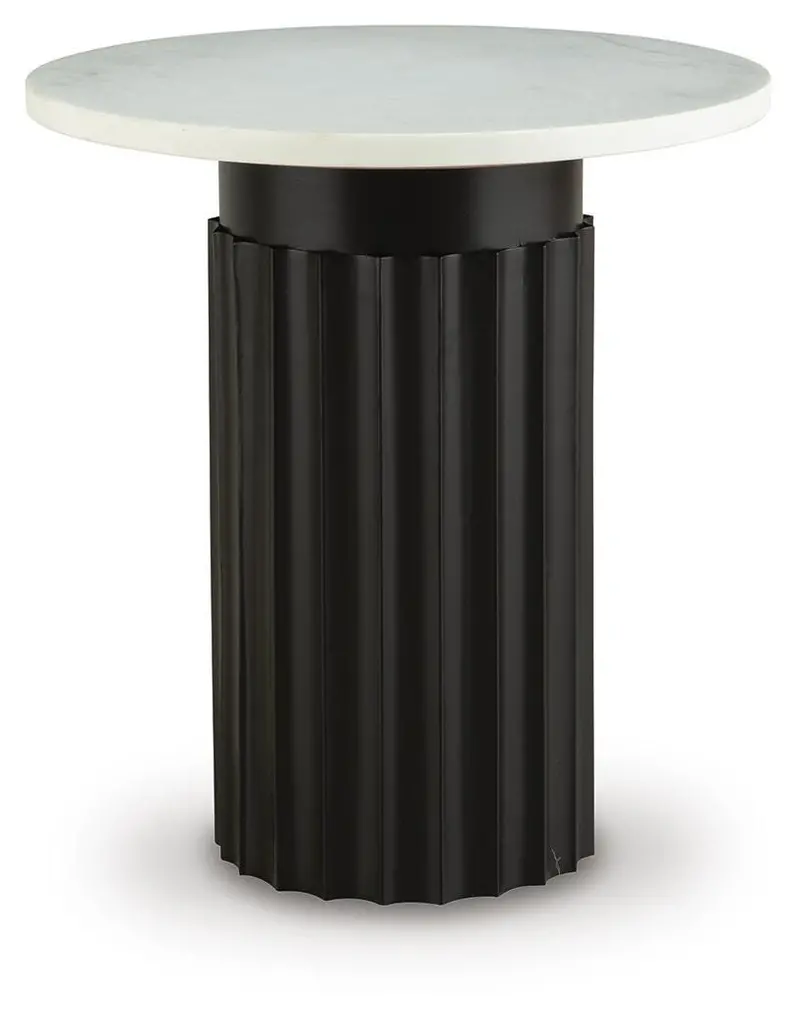 Wainstone Round Wood Accent Table
