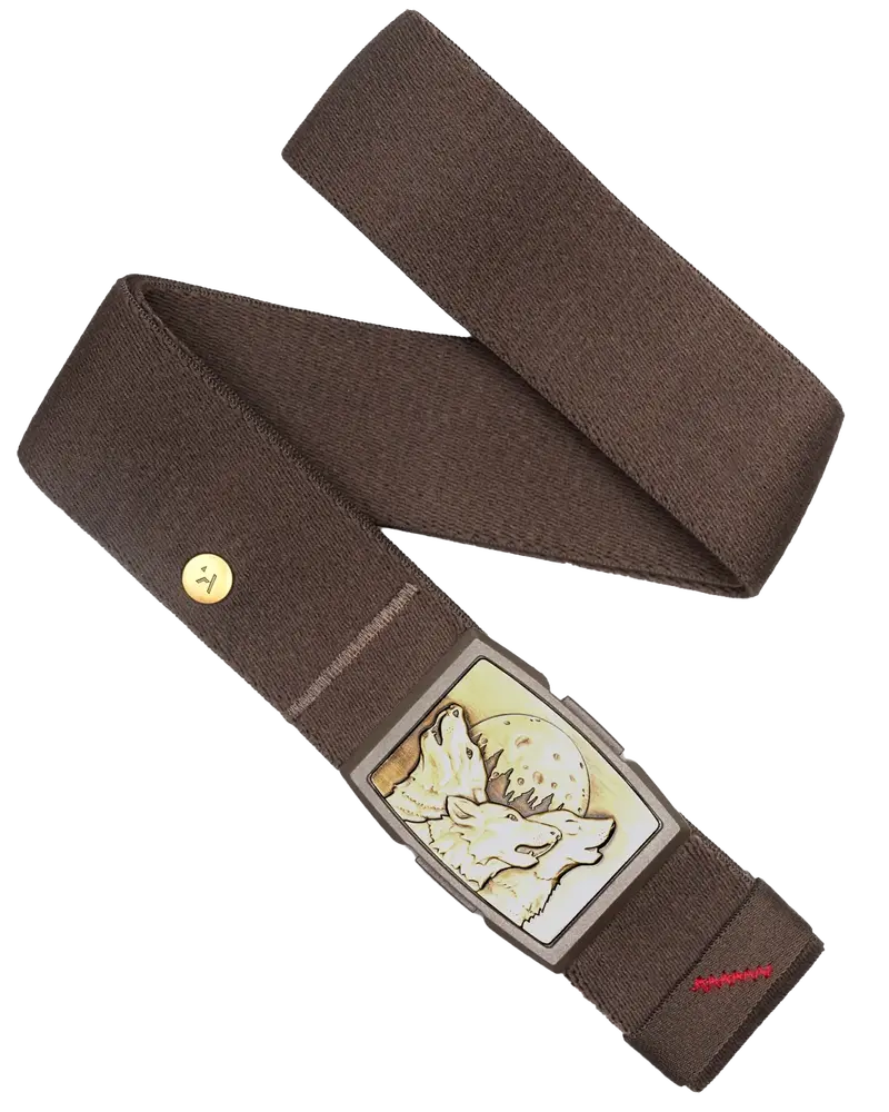 Walnut Nature Wolves Premium Leather Belt