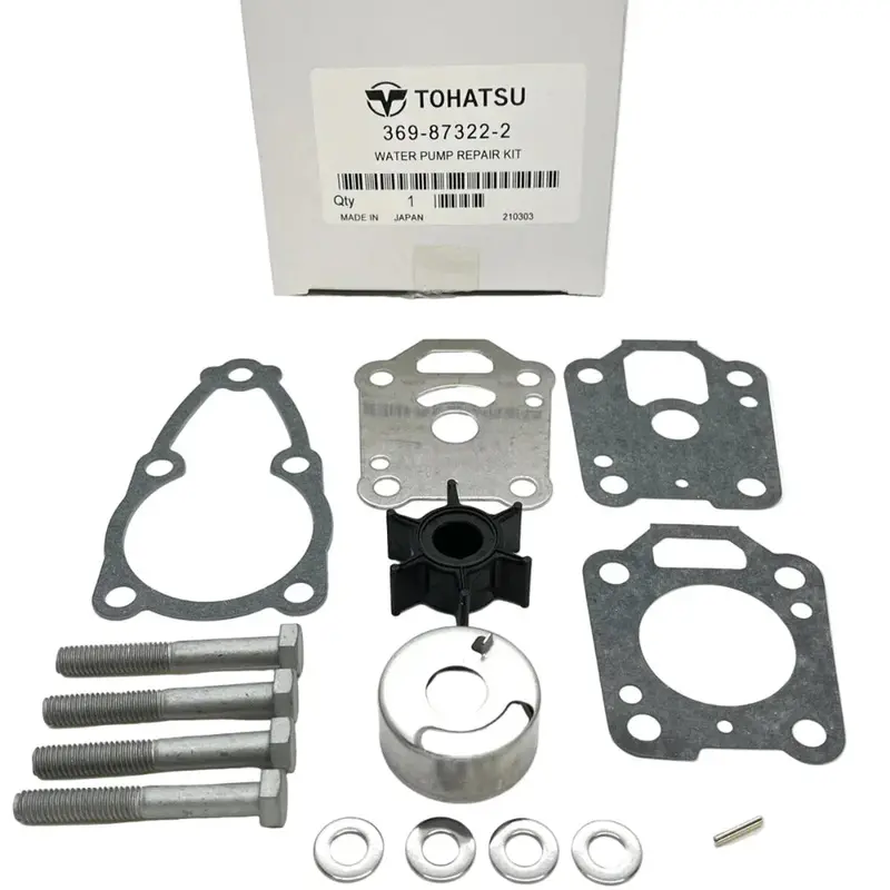 Water Pump Impeller Repair Kit for Mercury/Tohatsu/Nissan 4–6HP – Part #369-87322-1
