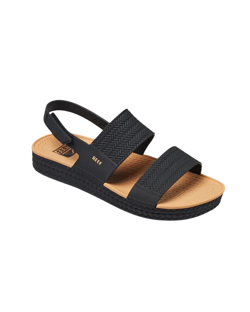 Water Vista Black and Tan Sandals
