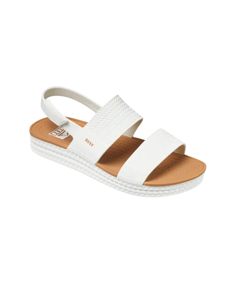 Water Vista White and Tan Sandals