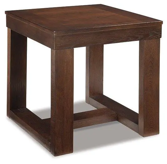 Watson Minimalist End Table with Wood Top