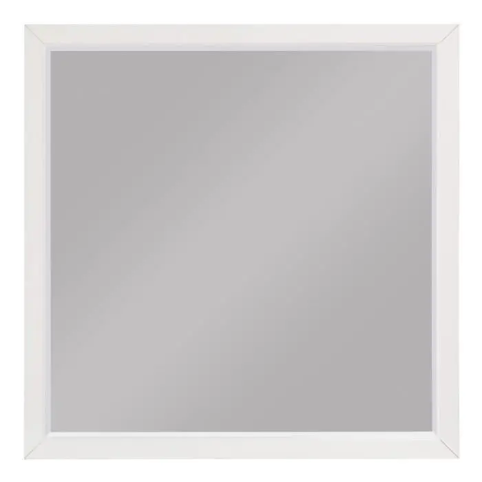 Wellsummer White Oval Mirror – Framed Bedroom Accent