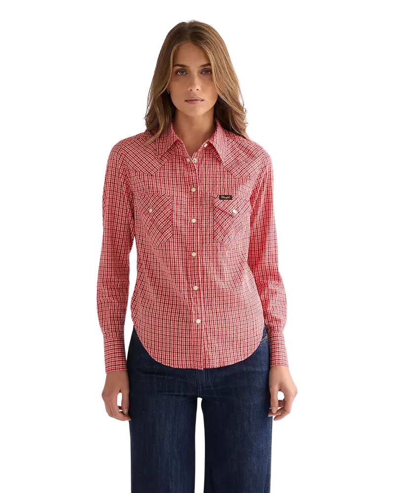 Western-Style Shirt – Flame Scarlet