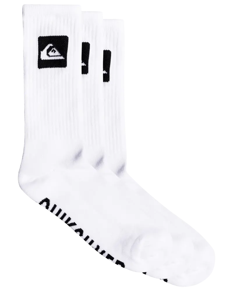 White 5-Pack Crew Socks – Soft Cotton Blend