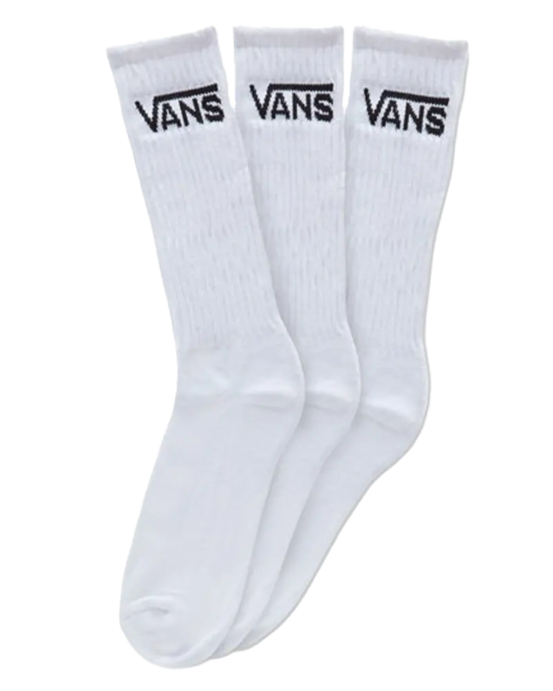 White Crew Socks (3-Pack) – Soft Cotton Everyday Pair