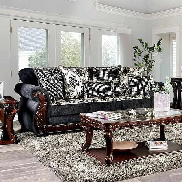 Whitland Gray Upholstered Sofa – Mid-Century Inspired Silhouette