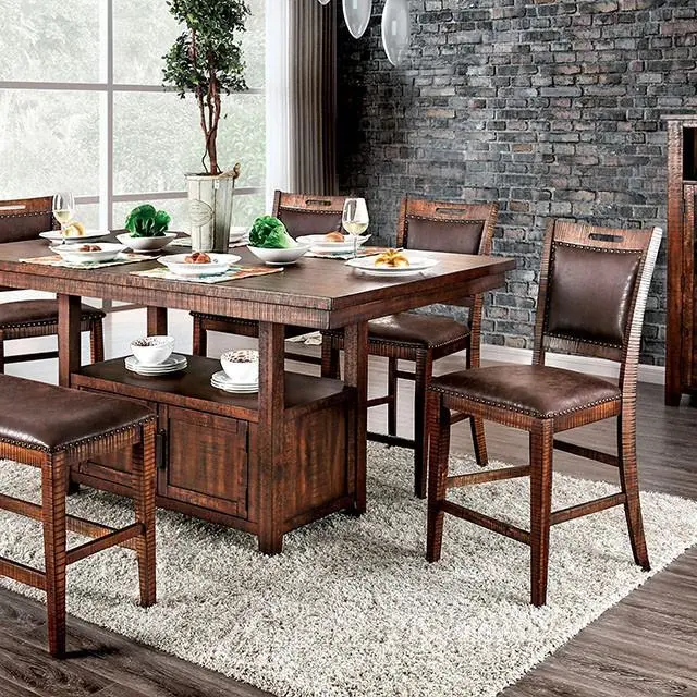 Wichita Light Walnut Counter Height Table – Modern Rustic Design