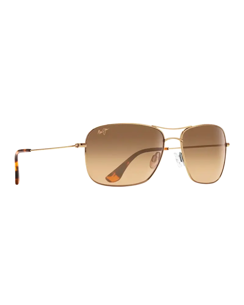 Wiki Wiki Polarized Aviator Sunglasses – Gold Metal Frame with HCL Bronze Lenses