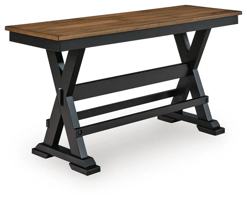 Wildenauer 48-Inch Solid Wood Counter Height Bench