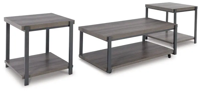 Wilmaden Nesting Table Set – 3-Piece Wooden Coffee Table Group