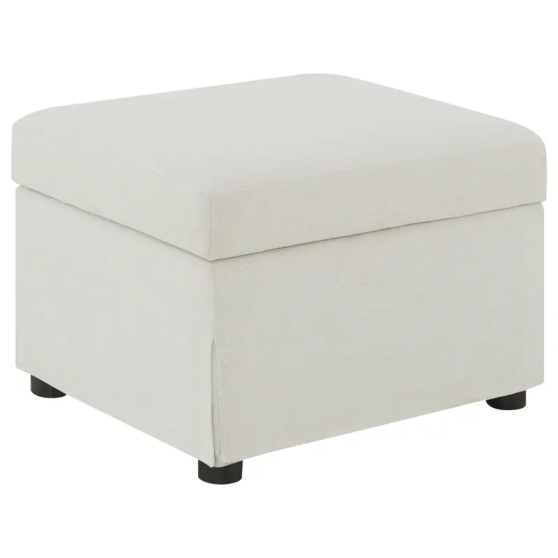 Winter Fabric Storage Ottoman with Lift-Top Lid