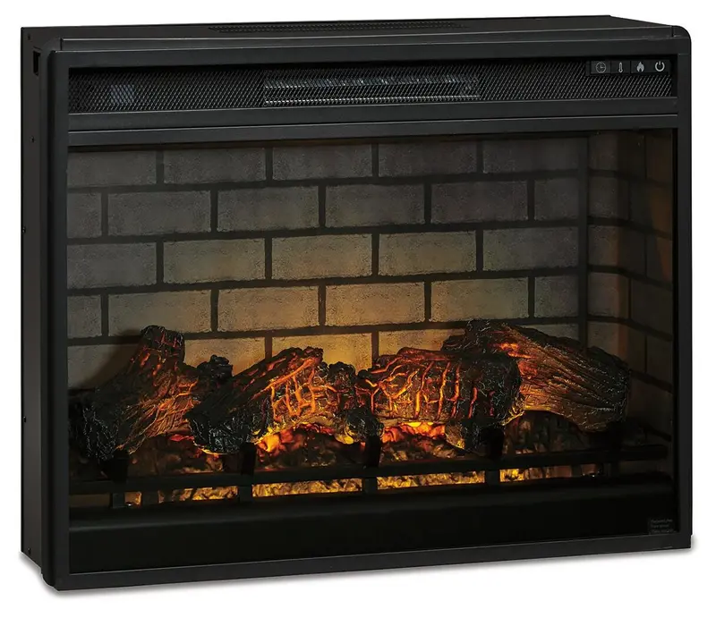 Wittenmyer 72-Inch TV Stand Featuring Built-in Electric Fireplace