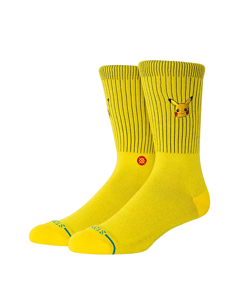 Women’s Pikachu Yellow Quarter Socks