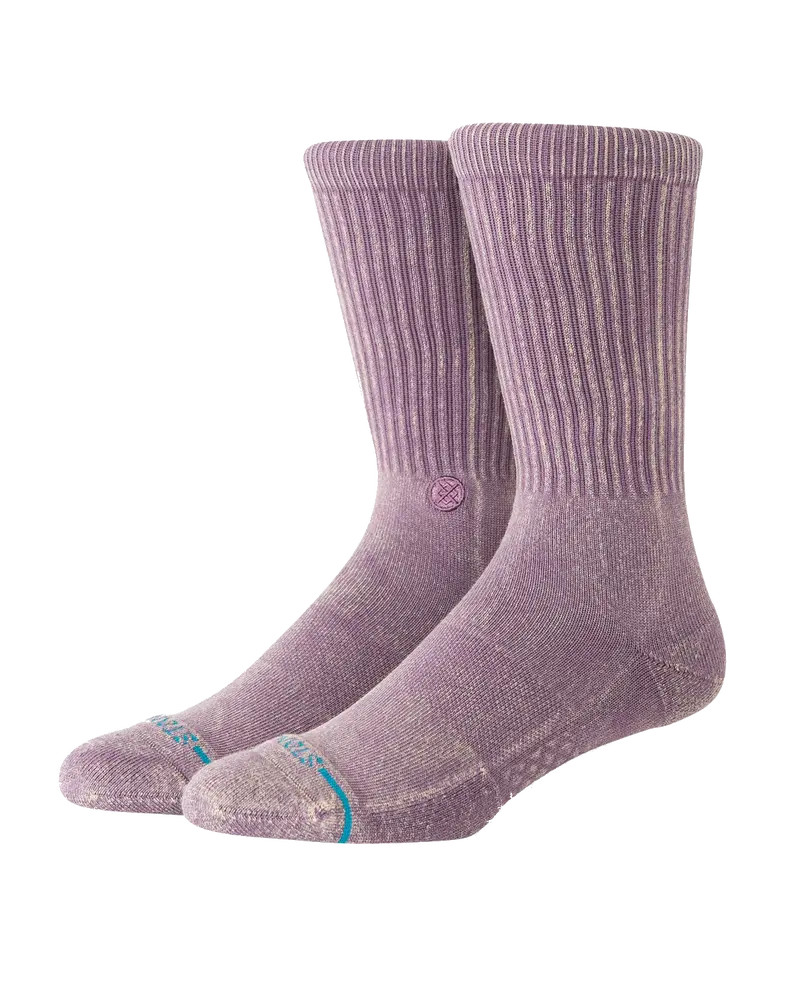 Women’s Plum Icon Dyed Crew Socks
