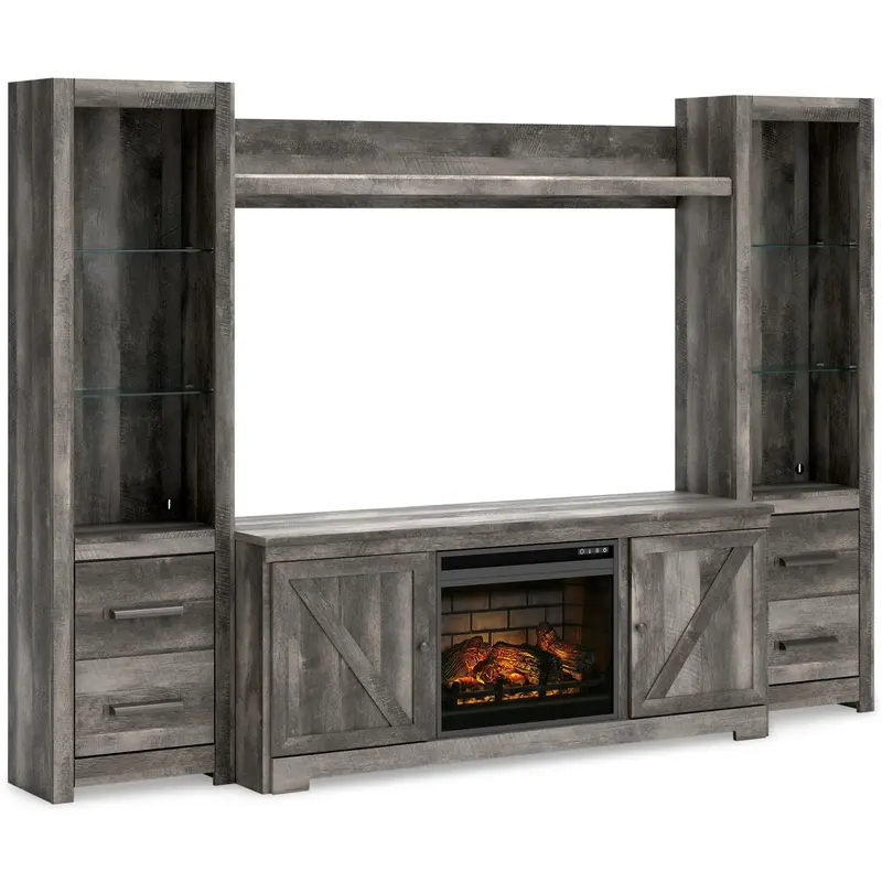 Wynnlow 4-Piece Living Room Entertainment Set with Heater