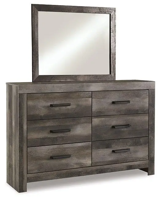 Wynnlow 6-Drawer Dresser with Matching Mirror