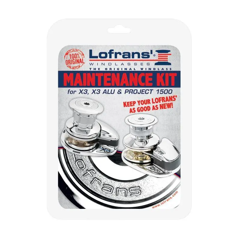 X3-Project 1500 Windlass Maintenance Kit – Full Service Set for Heavy-Duty Anchoring Systems