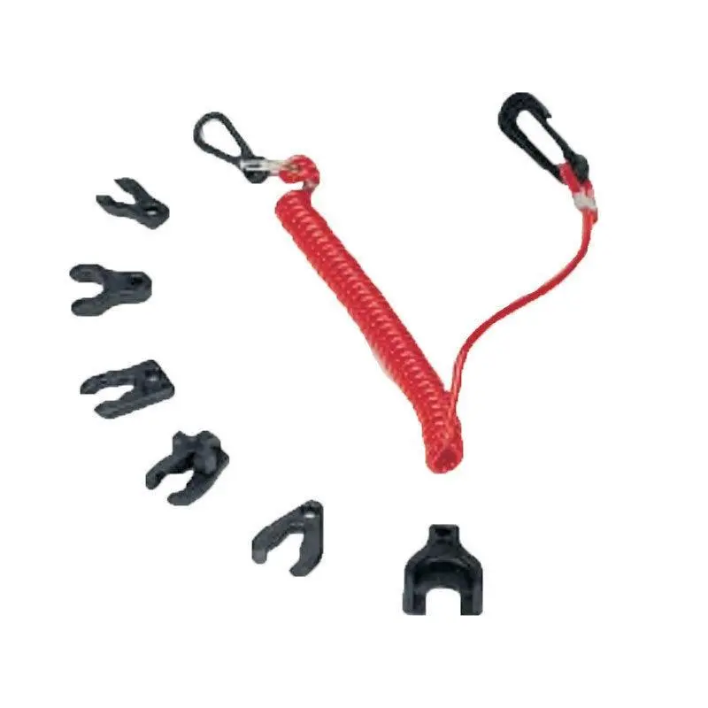 Yamaha-Compatible Kill Switch Kit – Key + Coiled Lanyard Safety Set | 4Boats