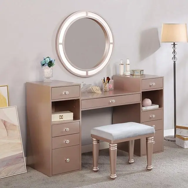 Yasmine Vanity Set – 3-Piece Bedroom Dressing Station