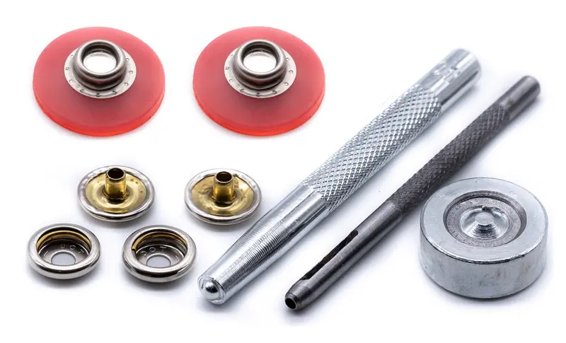 YKK Snad Self-Adhesive Press Snap Kit – 25mm Clear Flexible Domed Stud