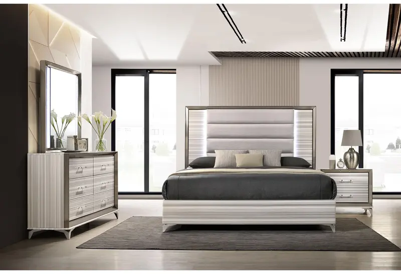 Zambrano White King Bedroom Collection