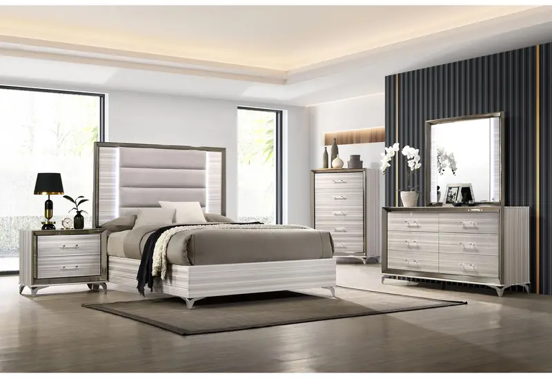 Zambrano White Queen Bedroom Collection