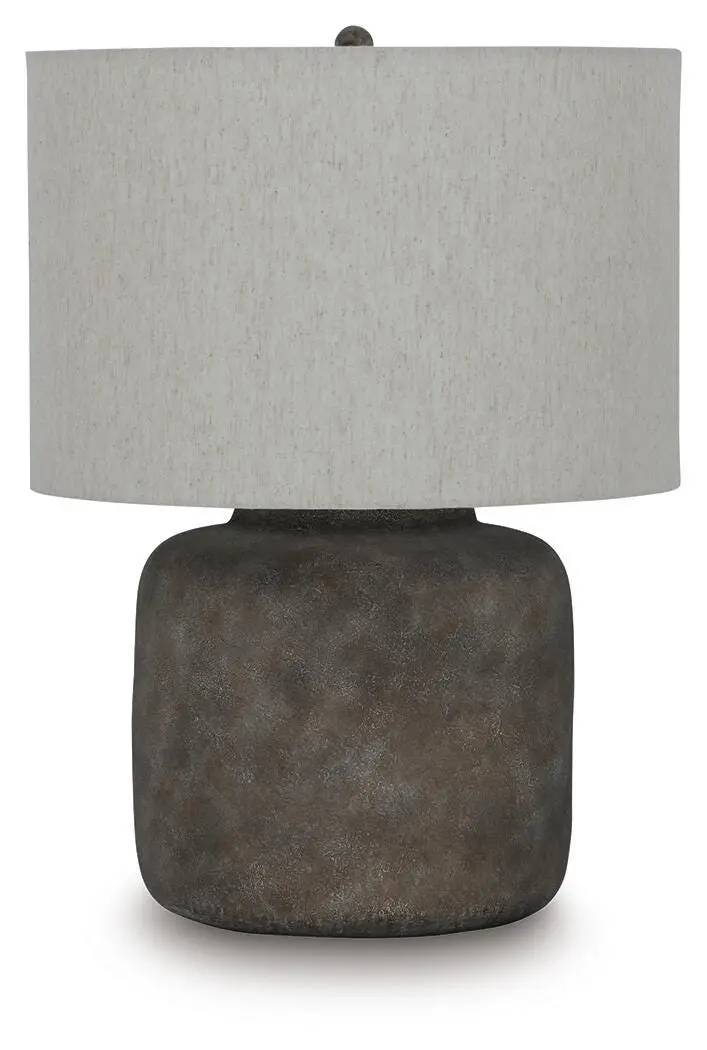 Zandophen Ceramic Table Lamp with Linen Shade