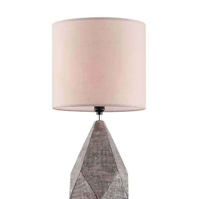 Zoe Metallic Silver Table Lamp